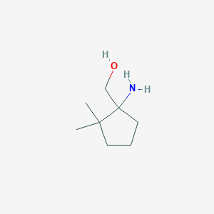 molecular formula C8H17NO B2903448 (1-Amino-2,2-dimethylcyclopentyl)methanol CAS No. 1526053-89-3