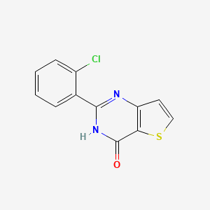 molecular formula C12H7ClN2OS B2903449 2-(2-Chlorophenyl)thieno[3,2-d]pyrimidin-4-ol CAS No. 383146-27-8