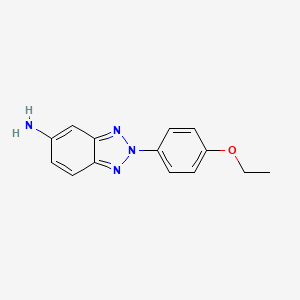 molecular formula C14H14N4O B2903454 2-(4-ethoxyphenyl)-2H-1,2,3-benzotriazol-5-amine CAS No. 293737-90-3