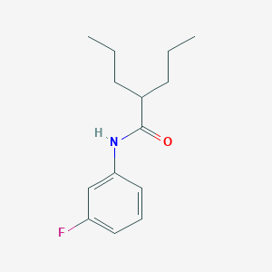 molecular formula C14H20FNO B290346 N-(3-fluorophenyl)-2-propylpentanamide 