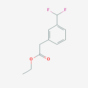 molecular formula C11H12F2O2 B2903465 Ethyl 2-[3-(difluoromethyl)phenyl]acetate CAS No. 2164055-49-4
