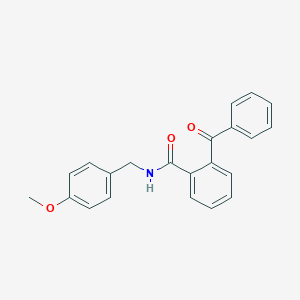 molecular formula C22H19NO3 B290347 2-benzoyl-N-[(4-methoxyphenyl)methyl]benzamide 