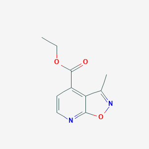 molecular formula C10H10N2O3 B2903471 Ethyl 3-methyl-[1,2]oxazolo[5,4-b]pyridine-4-carboxylate CAS No. 2122093-51-8