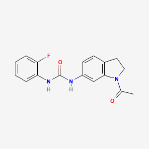 molecular formula C17H16FN3O2 B2903472 1-(1-Acetylindolin-6-yl)-3-(2-fluorophenyl)urea CAS No. 1211832-72-2