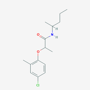 molecular formula C15H22ClNO2 B290350 2-(4-chloro-2-methylphenoxy)-N-(1-methylbutyl)propanamide 