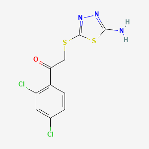 2-[(5-Amino-1,3,4-thiadiazol-2-yl)sulfanyl]-1-(2,4-dichlorophenyl)ethanone