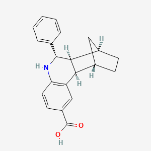 B2903505 (1S,2R,10S,11S,12R)-10-Phenyl-9-azatetracyclo[10.2.1.02,11.03,8]pentadeca-3(8),4,6-triene-5-carboxylic acid CAS No. 2418595-82-9