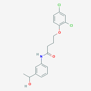 4-(2,4-dichlorophenoxy)-N-[3-(1-hydroxyethyl)phenyl]butanamide