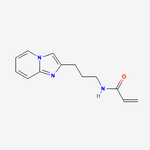 molecular formula C13H15N3O B2903535 N-(3-Imidazo[1,2-a]pyridin-2-ylpropyl)prop-2-enamide CAS No. 2305491-30-7