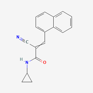 2-cyano-N-cyclopropyl-3-(naphthalen-1-yl)prop-2-enamide