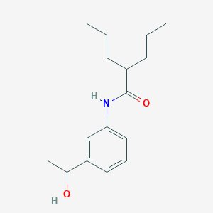 N-[3-(1-hydroxyethyl)phenyl]-2-propylpentanamide