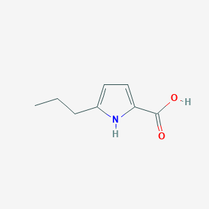 molecular formula C8H11NO2 B2903558 5-propyl-1H-pyrrole-2-carboxylic acid CAS No. 1505069-69-1