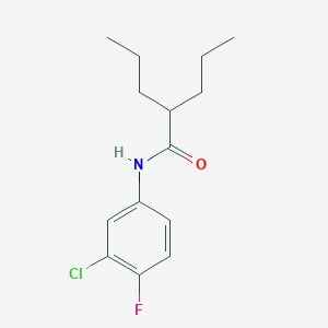 N-(3-chloro-4-fluorophenyl)-2-propylpentanamide