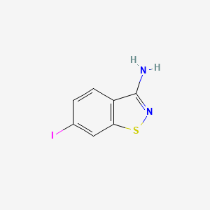 molecular formula C7H5IN2S B2903568 6-Iodobenzo[d]isothiazol-3-amine CAS No. 613262-35-4
