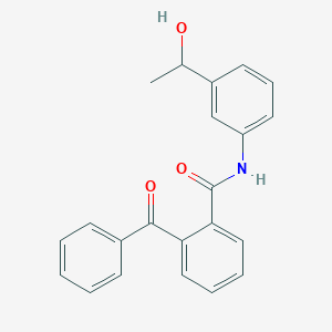 2-benzoyl-N-[3-(1-hydroxyethyl)phenyl]benzamide