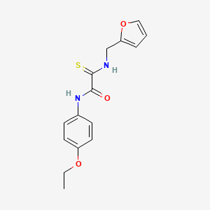 molecular formula C15H16N2O3S B2903584 N-(4-ethoxyphenyl)-2-[(2-furylmethyl)amino]-2-thioxoacetamide CAS No. 306732-53-6
