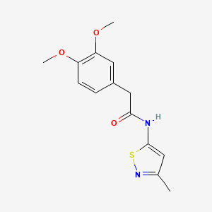 molecular formula C14H16N2O3S B2903586 2-(3,4-dimethoxyphenyl)-N-(3-methylisothiazol-5-yl)acetamide CAS No. 1207055-25-1