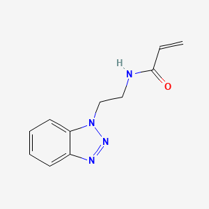 molecular formula C11H12N4O B2903596 N-[2-(Benzotriazol-1-yl)ethyl]prop-2-enamide CAS No. 2411278-79-8