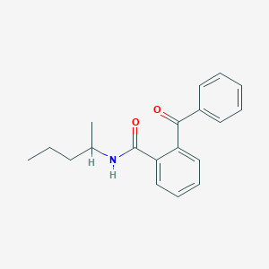 molecular formula C19H21NO2 B290360 2-benzoyl-N-(1-methylbutyl)benzamide 