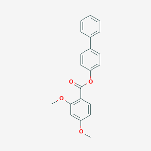 molecular formula C21H18O4 B290361 [1,1'-Biphenyl]-4-yl 2,4-dimethoxybenzoate 