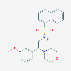 molecular formula C23H26N2O4S B2903610 N-(2-(3-methoxyphenyl)-2-morpholinoethyl)naphthalene-1-sulfonamide CAS No. 920403-12-9