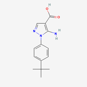 5-Amino-1-(4-tert-butylphenyl)pyrazole-4-carboxylic acid