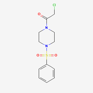 1-[4-(Benzenesulfonyl)piperazin-1-yl]-2-chloroethan-1-one