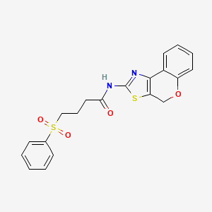molecular formula C20H18N2O4S2 B2903619 N-(4H-chromeno[4,3-d]thiazol-2-yl)-4-(phenylsulfonyl)butanamide CAS No. 922908-34-7
