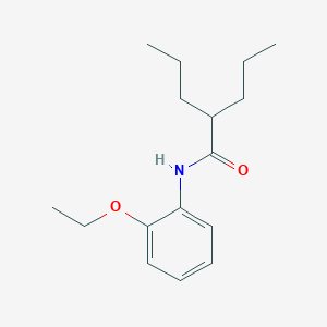 molecular formula C16H25NO2 B290364 N-(2-ethoxyphenyl)-2-propylpentanamide 