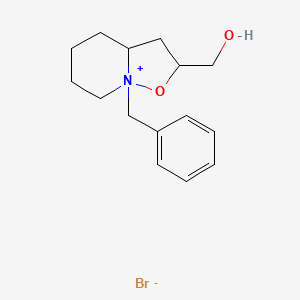 molecular formula C15H22BrNO2 B2903645 8-benzyl-2-(hydroxymethyl)hexahydro-2H-isoxazolo[2,3-a]pyridin-8-ium bromide CAS No. 119204-20-5