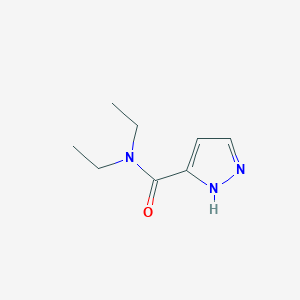 molecular formula C8H13N3O B2903650 N,N-二乙基-1H-吡唑-3-甲酰胺 CAS No. 215610-27-8