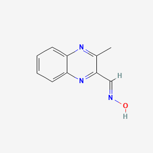 molecular formula C10H9N3O B2903656 (NE)-N-[(3-methylquinoxalin-2-yl)methylidene]hydroxylamine CAS No. 1065115-31-2
