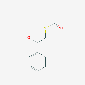 S-(2-Methoxy-2-phenylethyl) ethanethioate