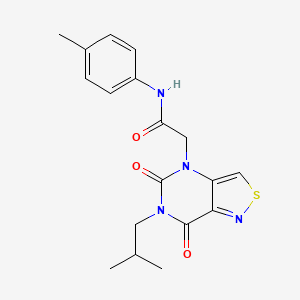 2-(6-isobutyl-5,7-dioxo-6,7-dihydroisothiazolo[4,3-d]pyrimidin-4(5H)-yl)-N-(4-methylphenyl)acetamide