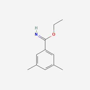 molecular formula C11H15NO B2903673 Ethyl 3,5-dimethylbenzene-1-carboximidate CAS No. 57312-28-4