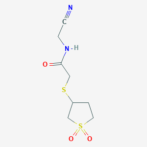 N-(Cyanomethyl)-2-(1,1-dioxothiolan-3-yl)sulfanylacetamide