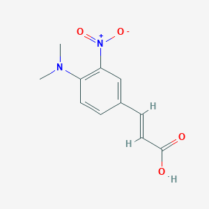 molecular formula C11H12N2O4 B2903693 (2E)-3-[4-(dimethylamino)-3-nitrophenyl]prop-2-enoic acid CAS No. 66391-30-8