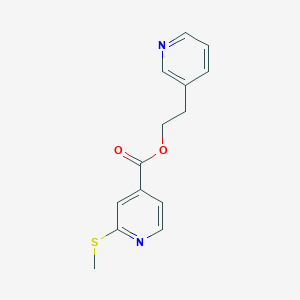molecular formula C14H14N2O2S B2903698 2-(Pyridin-3-yl)ethyl 2-(methylsulfanyl)pyridine-4-carboxylate CAS No. 1797544-76-3