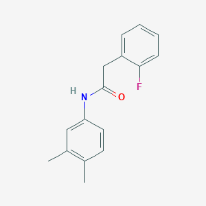 N-(3,4-dimethylphenyl)-2-(2-fluorophenyl)acetamide