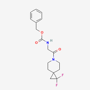 Benzyl (2-(1,1-difluoro-6-azaspiro[2.5]octan-6-yl)-2-oxoethyl)carbamate