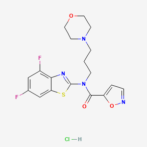 N-(4,6-difluorobenzo[d]thiazol-2-yl)-N-(3-morpholinopropyl)isoxazole-5-carboxamide hydrochloride