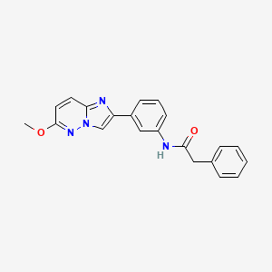 N-(3-(6-methoxyimidazo[1,2-b]pyridazin-2-yl)phenyl)-2-phenylacetamide