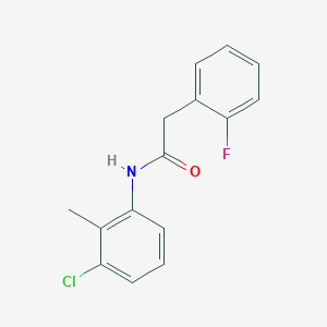 molecular formula C15H13ClFNO B290372 N-(3-chloro-2-methylphenyl)-2-(2-fluorophenyl)acetamide 