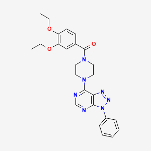 (3,4-diethoxyphenyl)(4-(3-phenyl-3H-[1,2,3]triazolo[4,5-d]pyrimidin-7-yl)piperazin-1-yl)methanone