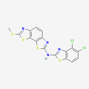 N-(4,5-dichlorobenzo[d]thiazol-2-yl)-7-(methylthio)benzo[1,2-d:4,3-d']bis(thiazole)-2-amine