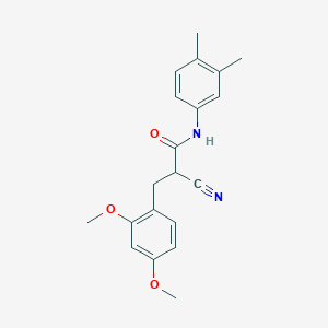 2-cyano-3-(2,4-dimethoxyphenyl)-N-(3,4-dimethylphenyl)propanamide