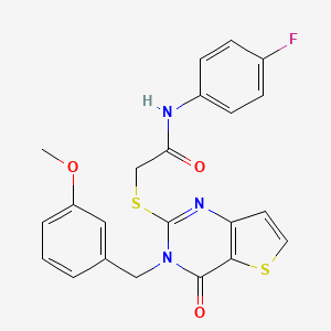 N-(4-fluorophenyl)-2-{[3-(3-methoxybenzyl)-4-oxo-3,4-dihydrothieno[3,2-d]pyrimidin-2-yl]sulfanyl}acetamide