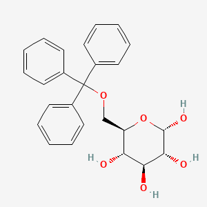 (2S,3R,4S,5S,6R)-6-((Trityloxy)methyl)tetrahydro-2H-pyran-2,3,4,5-tetraol