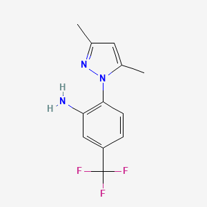 2-(3,5-dimethyl-1H-pyrazol-1-yl)-5-(trifluoromethyl)aniline
