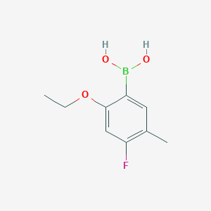 molecular formula C9H12BFO3 B2903772 2-Ethoxy-4-fluoro-5-methylphenylboronic acid CAS No. 2096337-59-4